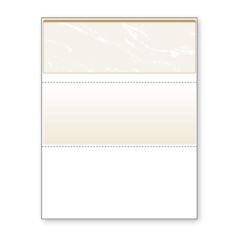 DocuGard Standard Gold Marble Top High Security Check Paper - QuickBooks & Laser/Inkjet Printer Compatible - 11 Security Features - 500 Blank Business Checks (04505) - Image 1